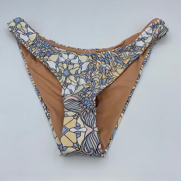 NWT J. Crew Floral Cheeky Curved Waist Bikini Swim Bathing Suit Bottom Small - Picture 4 of 10